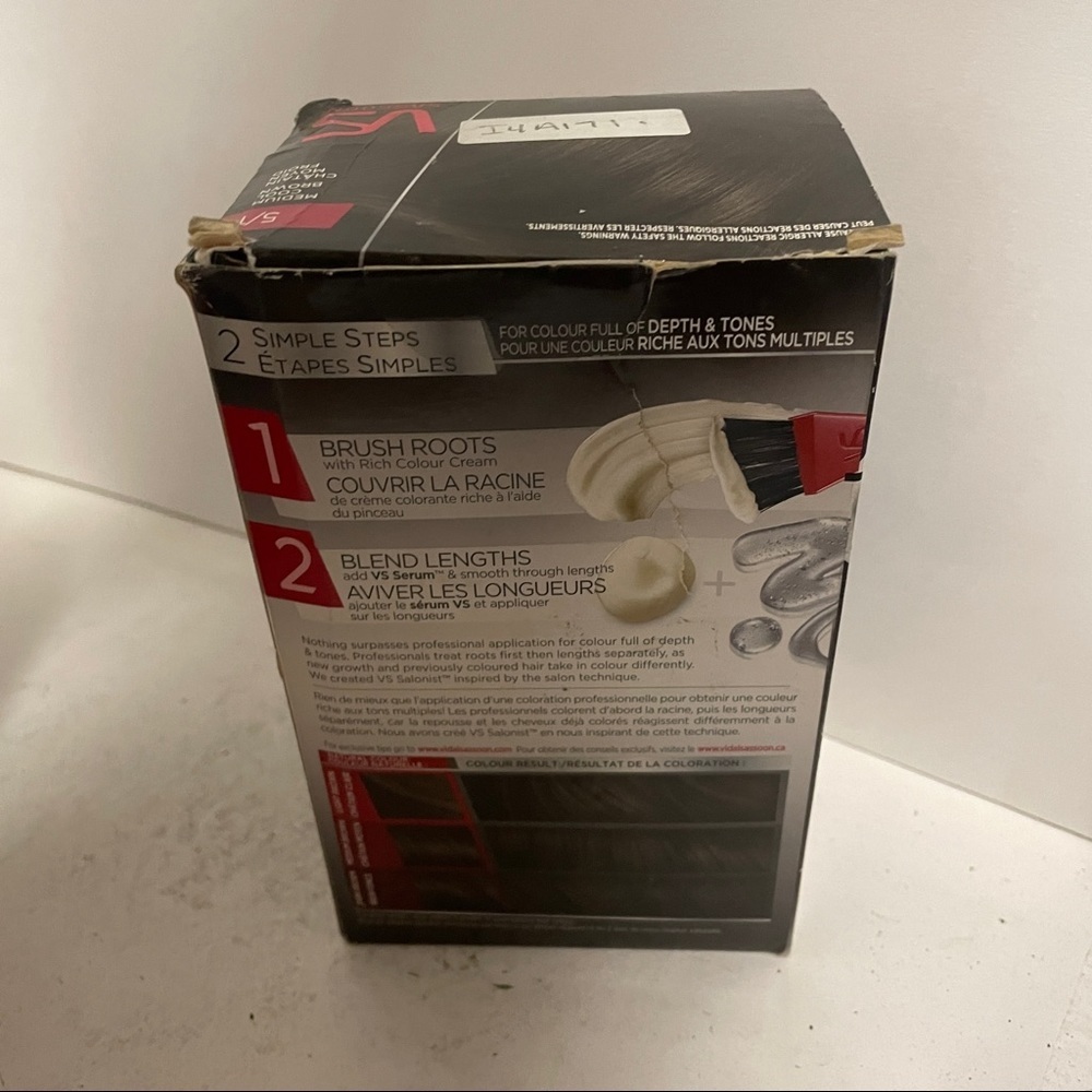 Vidal Sassoon Salonist Hair Treats Roots Kit 5/1 Medium Cool Brown - Picture 3 of 5
